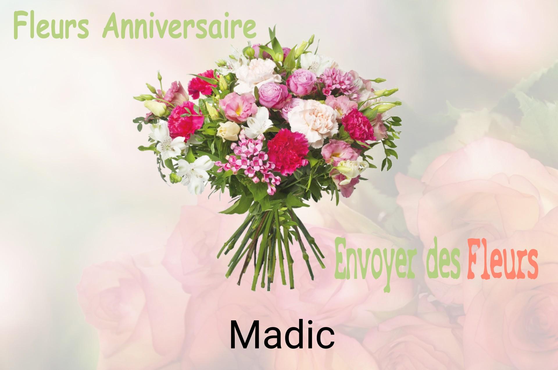 Bouquet de fleurs d’anniversaire livré à Madic